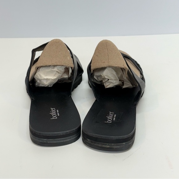 BOTKIER Black MOIRA flat 2 strap slide sandals size 9.5. - Picture 8 of 9